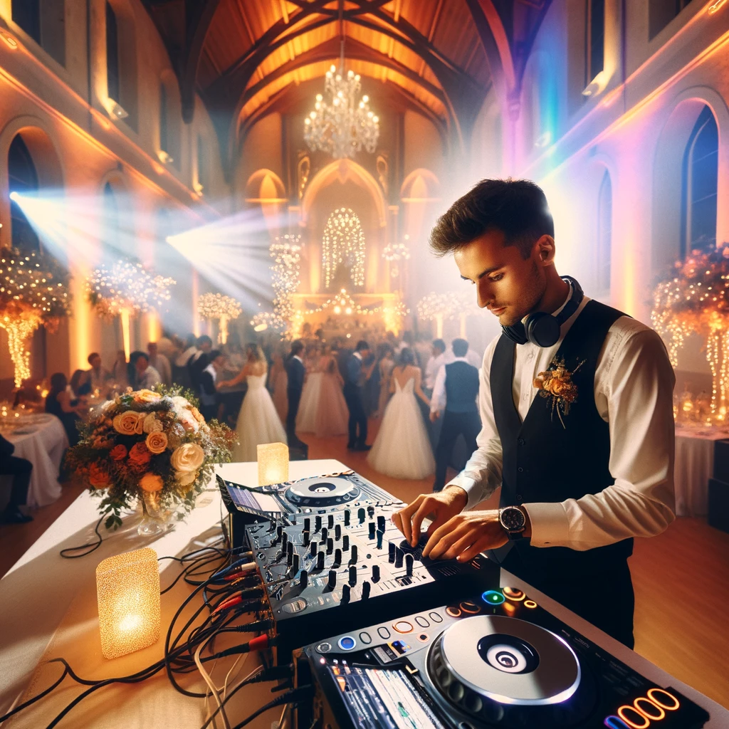 DJ professionnel animant un mariage à Saint-Étienne, ambiance festive assurée