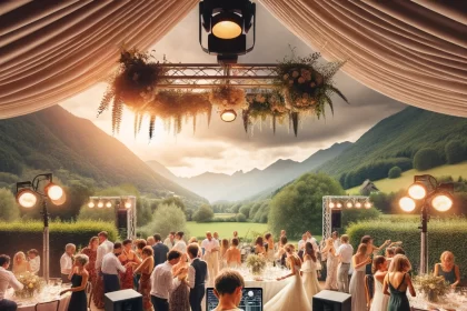 DJ professionnel animant un mariage en Auvergne Rhône-Alpes, moments de bonheur partagé