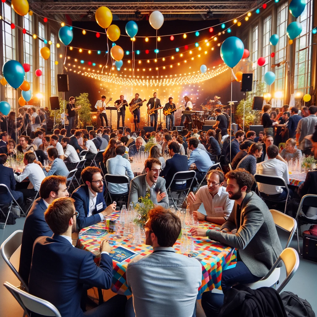 Salle de réception pour événement d'entreprise à Saint-Étienne, cadre professionnel