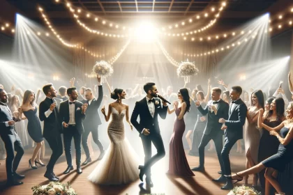 DJ animant un mariage avec élégance et professionnalisme