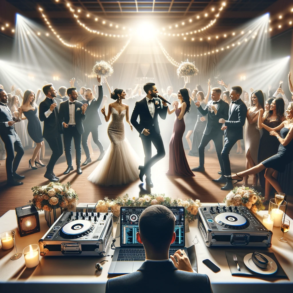 DJ animant un mariage avec élégance et professionnalisme